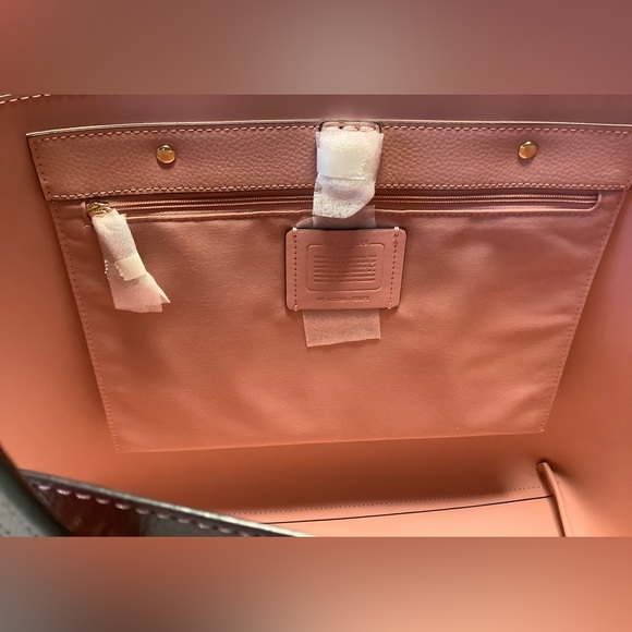 NWT Coach New York Leather Town Wine Tote 72673 - Picture 8 of 10